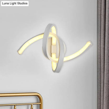 DecorBites™ DecorBites™ White Nordic LED Wall Sconce with Musical Note Design and Acrylic Shade for Living Room