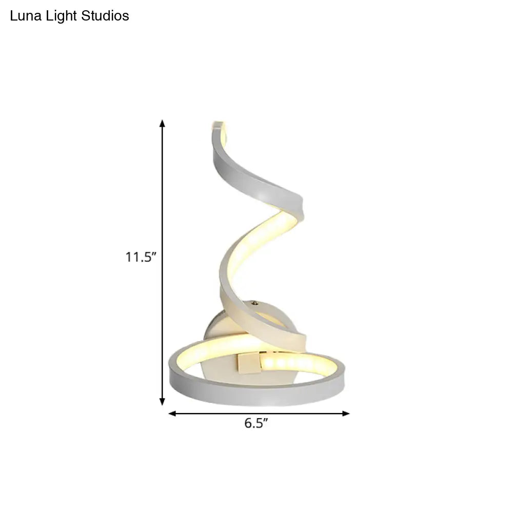 DecorBites™ DecorBites™ White Nordic LED Wall Sconce with Musical Note Design and Acrylic Shade for Living Room