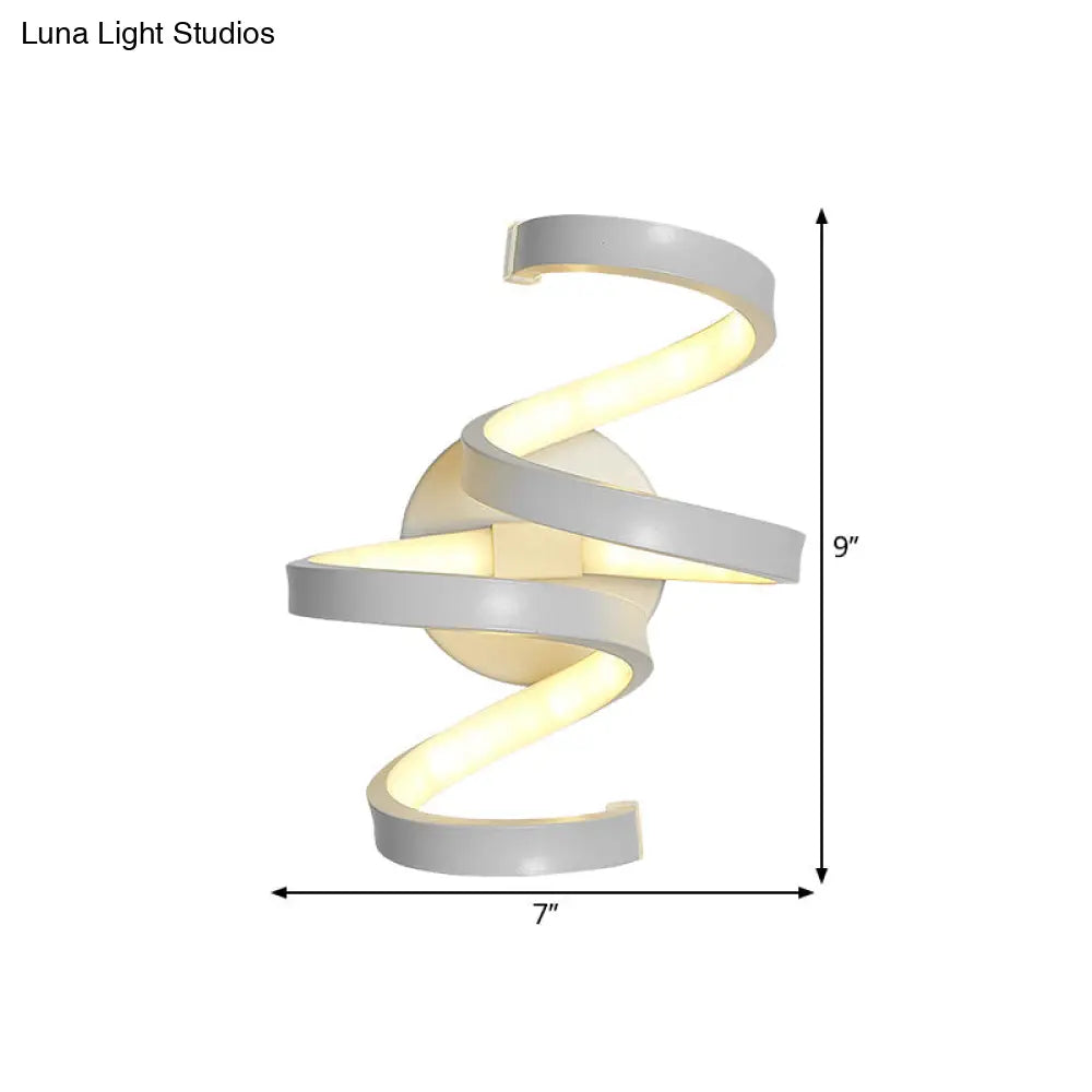 DecorBites™ DecorBites™ White Nordic LED Wall Sconce with Musical Note Design and Acrylic Shade for Living Room