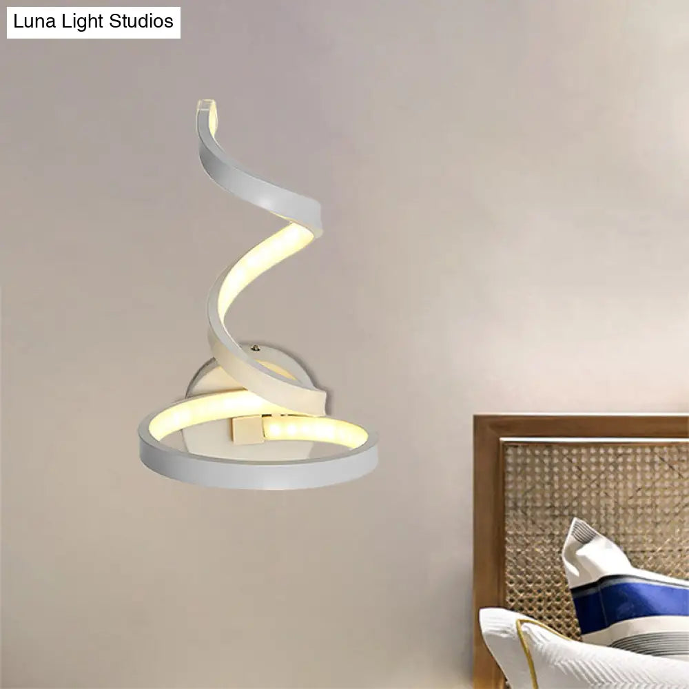 DecorBites™ DecorBites™ White Nordic LED Wall Sconce with Musical Note Design and Acrylic Shade for Living Room