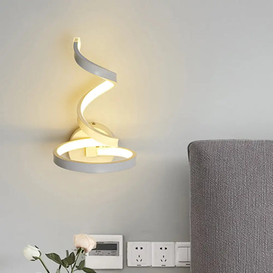 DecorBites™ DecorBites™ White Nordic LED Wall Sconce with Musical Note Design and Acrylic Shade for Living Room
