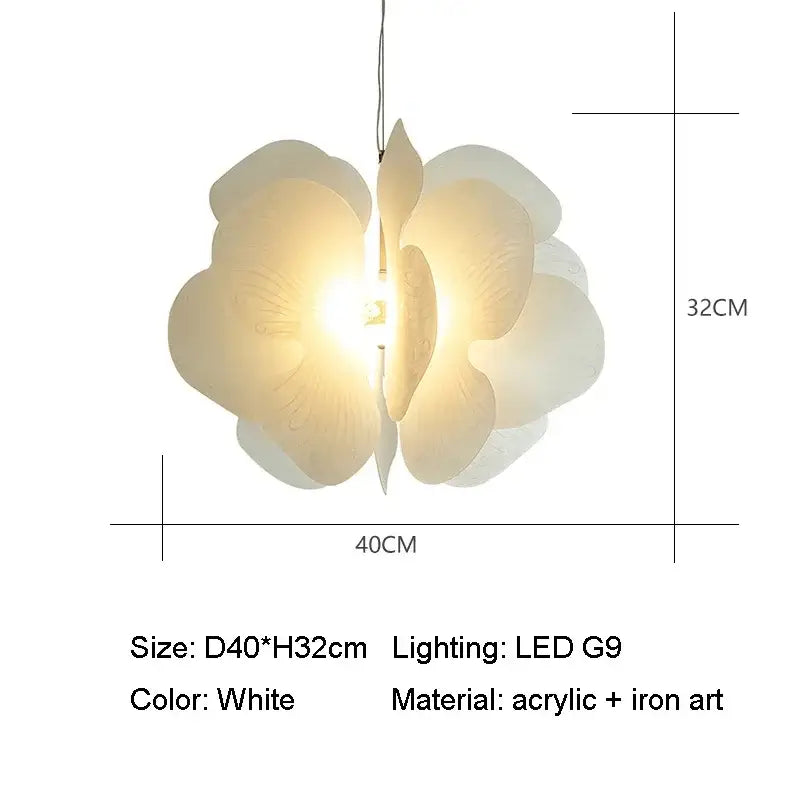 White acrylic and iron butterfly pendant light shaped like a blooming orchid for bedroom decorbites butterfly pendant