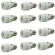 White plastic and metal e14 to g9 converter splitter bulb socket adapter for kitchen lighting applications
