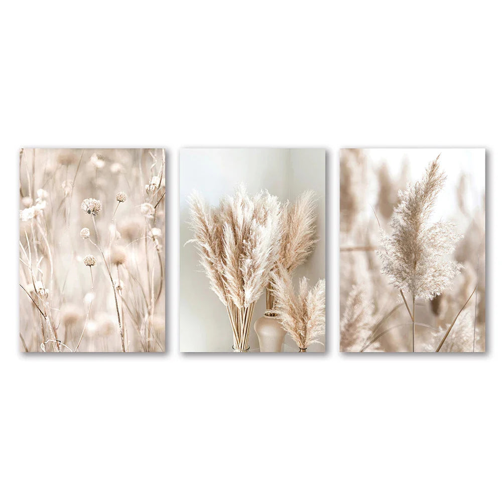 White Seascape Canvas Set - Beach & Botanical Wall Art - PC 30982-84-3PCS / 20x30cm