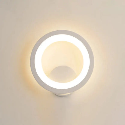 DecorBites™ DecorBites™ White Shaded LED Wall Light for Living Room - Simplicity meets Acrylic Wall Mount Lighting