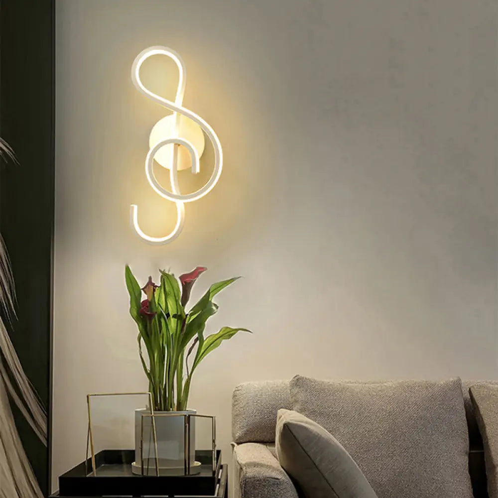 DecorBites™ DecorBites™ White Shaded LED Wall Light for Living Room - Simplicity meets Acrylic Wall Mount Lighting