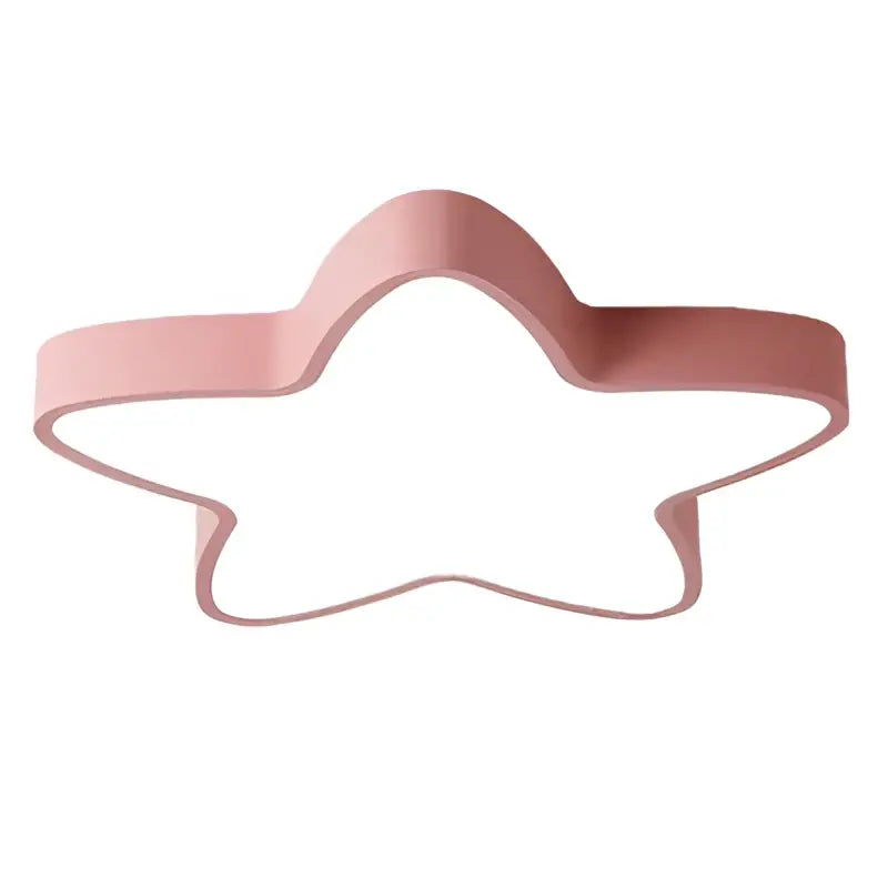 Rose gold star-shaped cookie cutter with smooth metallic finish complementing decorbites colorful star ceiling lamp