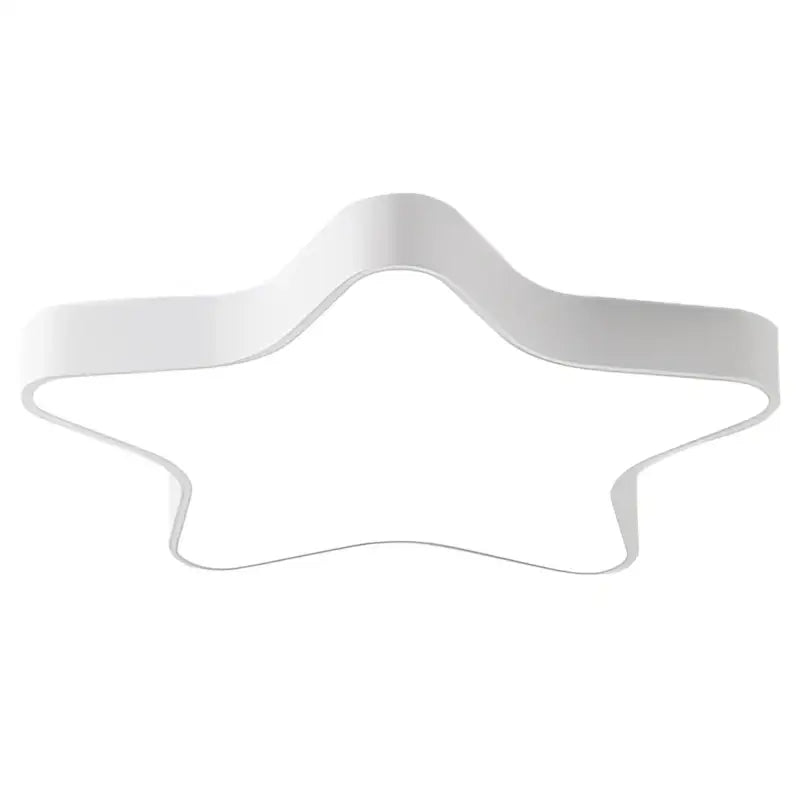 White star-shaped ceiling lamp with sleek modern design for kids room decorbites colorful star ceiling lighting