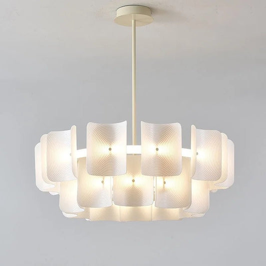 White Wabi Sabi Acrylic Pendant Chandelier - Decorbites