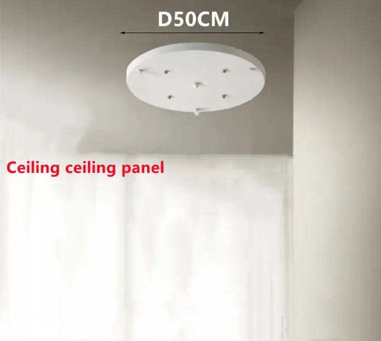 White wabi sabi triple dome pendant lamp ceiling panel with six mounting points by decorbites handmade wabi