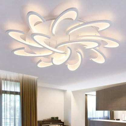 DecorBites™ DecorBites™ White Windmill LED Acrylic Flush Mount Ceiling Light for Living Room