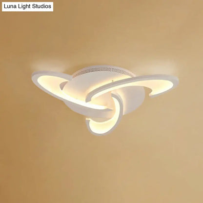 DecorBites™ DecorBites™ White Windmill LED Acrylic Flush Mount Ceiling Light for Living Room