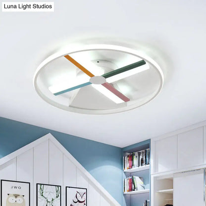 DecorBites™ DecorBites™ Windmill LED Ceiling Light for Modern Children's Bedroom, 16.5"/20.5" Wide