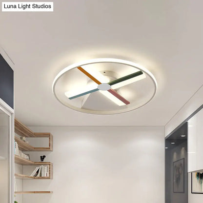 DecorBites™ DecorBites™ Windmill LED Ceiling Light for Modern Children's Bedroom, 16.5"/20.5" Wide
