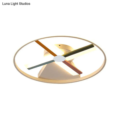 DecorBites™ DecorBites™ Windmill LED Ceiling Light for Modern Children's Bedroom, 16.5"/20.5" Wide