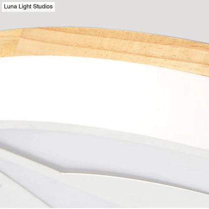 DecorBites™ DecorBites™ Wood LED Star Flush Mount Ceiling Light with Acrylic Shade for Boys Bedroom – Modern Style