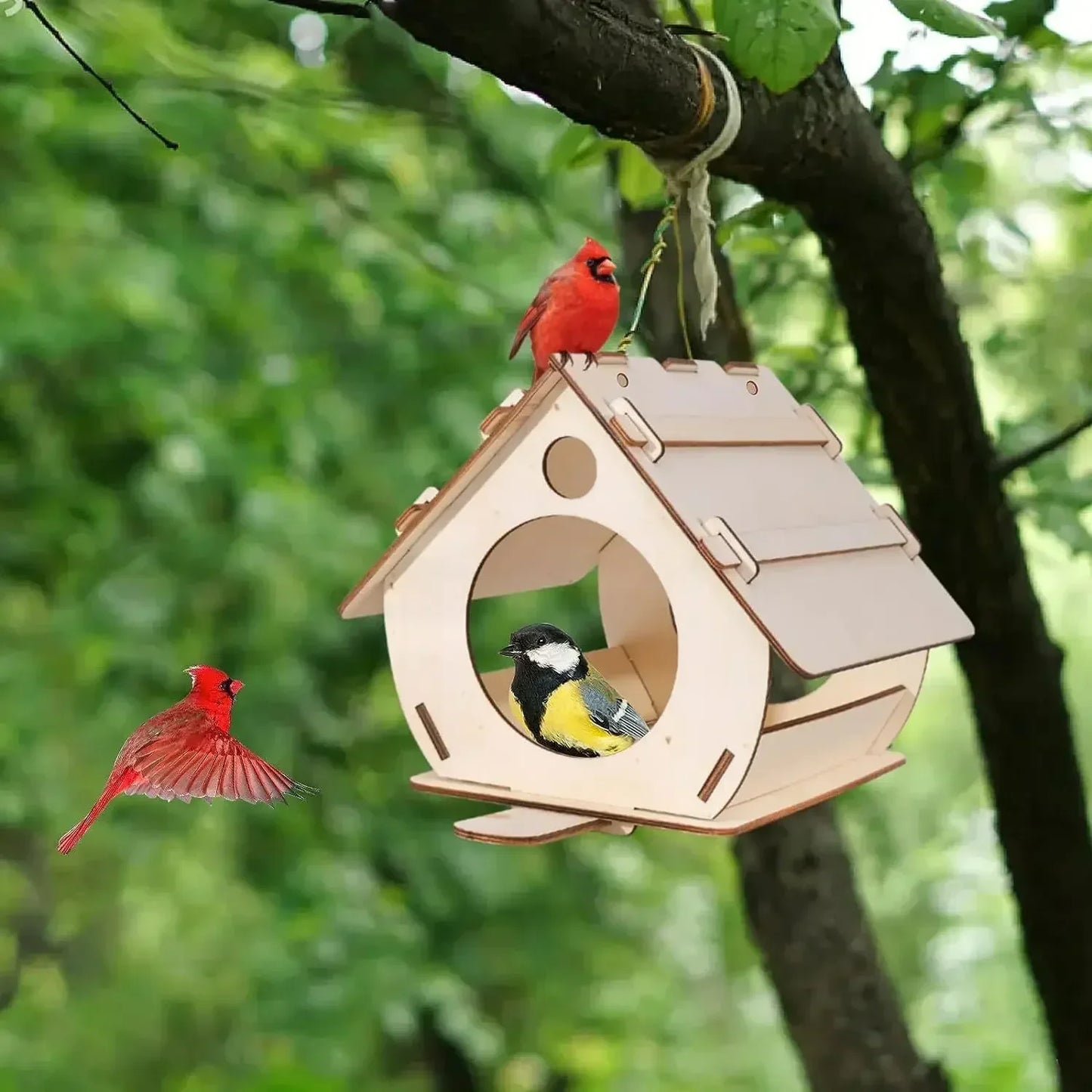 Wooden Bird Feeders - DIY Outdoor Aviary