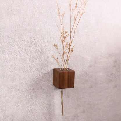 Wooden Magnetic Test Tube Vase for DIY Flower Arrangement - B - Vase