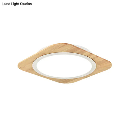 DecorBites™ DecorBites™ Wooden Nordic Style Child Bedroom Ceiling Lamp in Beige