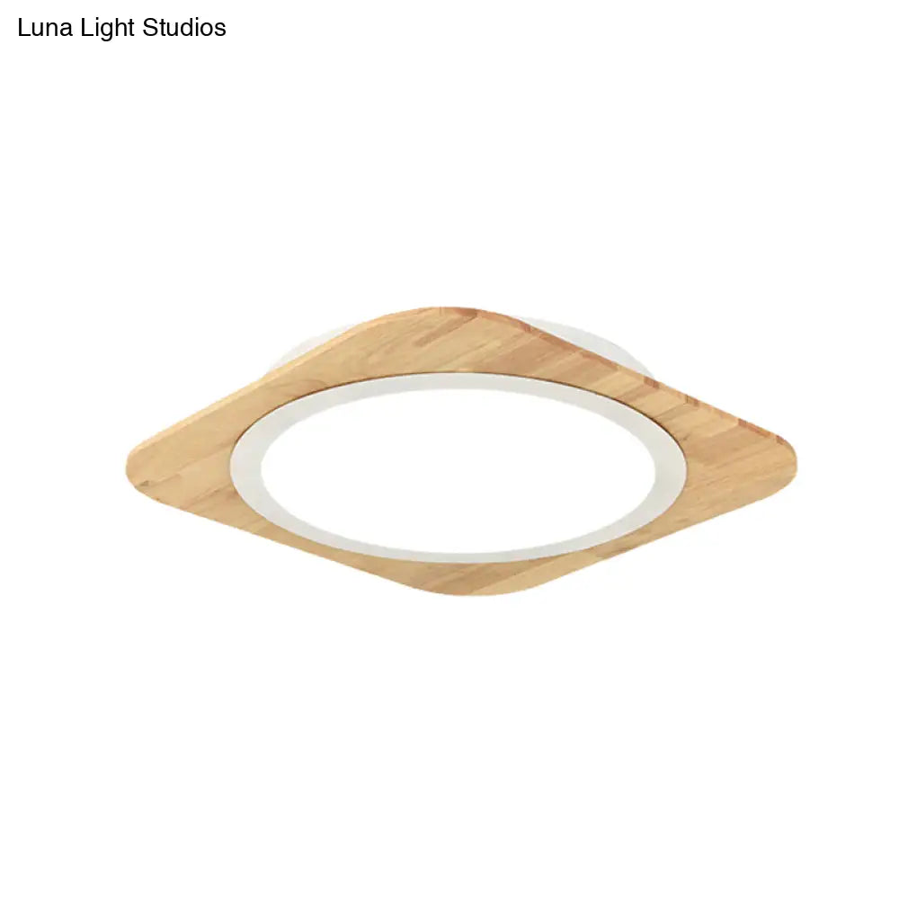 DecorBites™ DecorBites™ Wooden Nordic Style Child Bedroom Ceiling Lamp in Beige