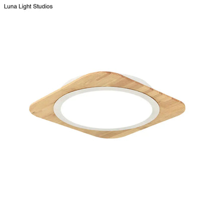 DecorBites™ DecorBites™ Wooden Nordic Style Child Bedroom Ceiling Lamp in Beige