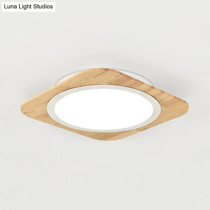 DecorBites™ DecorBites™ Wooden Nordic Style Child Bedroom Ceiling Lamp in Beige
