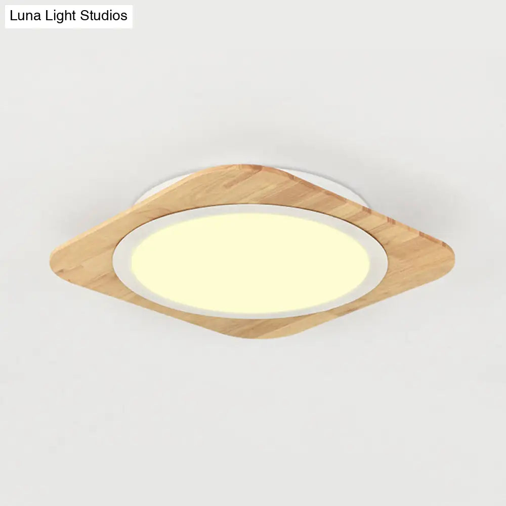DecorBites™ DecorBites™ Wooden Nordic Style Child Bedroom Ceiling Lamp in Beige