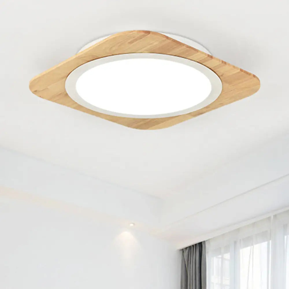 DecorBites™ DecorBites™ Wooden Nordic Style Child Bedroom Ceiling Lamp in Beige