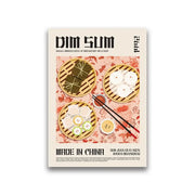 A rectangular world cuisine canvas print by decorbites featuring dim sum dishes for stylish home decor