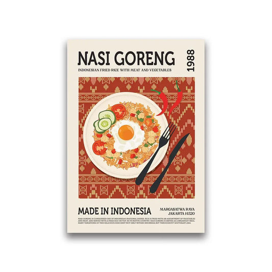 World Cuisine Canvas Print for Home Decor - 15 / 50x70cm No Framed