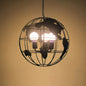 World Globe Pendant Light: Loft Style, Single-Bulb Iron Hanging Lamp for Kids Bedroom