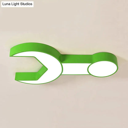 DecorBites™ DecorBites™ Wrench Shape Ceiling Mount Light: Charming Acrylic Fixture for Kindergarten Bedroom