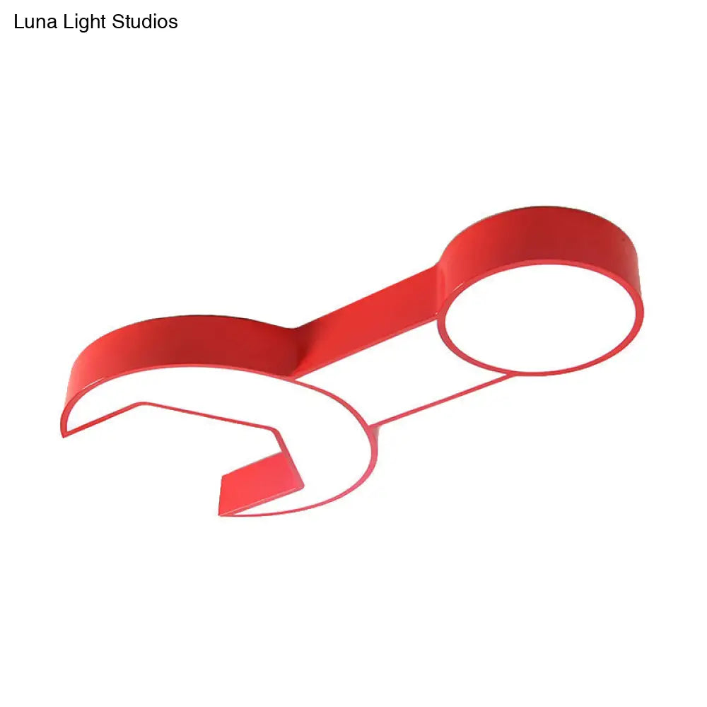 DecorBites™ DecorBites™ Wrench Shape Ceiling Mount Light: Charming Acrylic Fixture for Kindergarten Bedroom