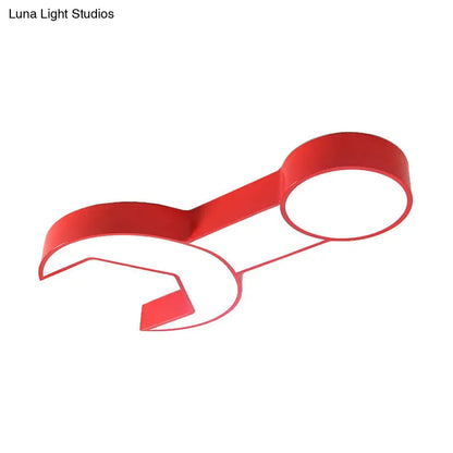 DecorBites™ DecorBites™ Wrench Shape Ceiling Mount Light: Charming Acrylic Fixture for Kindergarten Bedroom