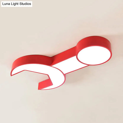 DecorBites™ DecorBites™ Wrench Shape Ceiling Mount Light: Charming Acrylic Fixture for Kindergarten Bedroom