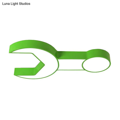 DecorBites™ DecorBites™ Wrench Shape Ceiling Mount Light: Charming Acrylic Fixture for Kindergarten Bedroom