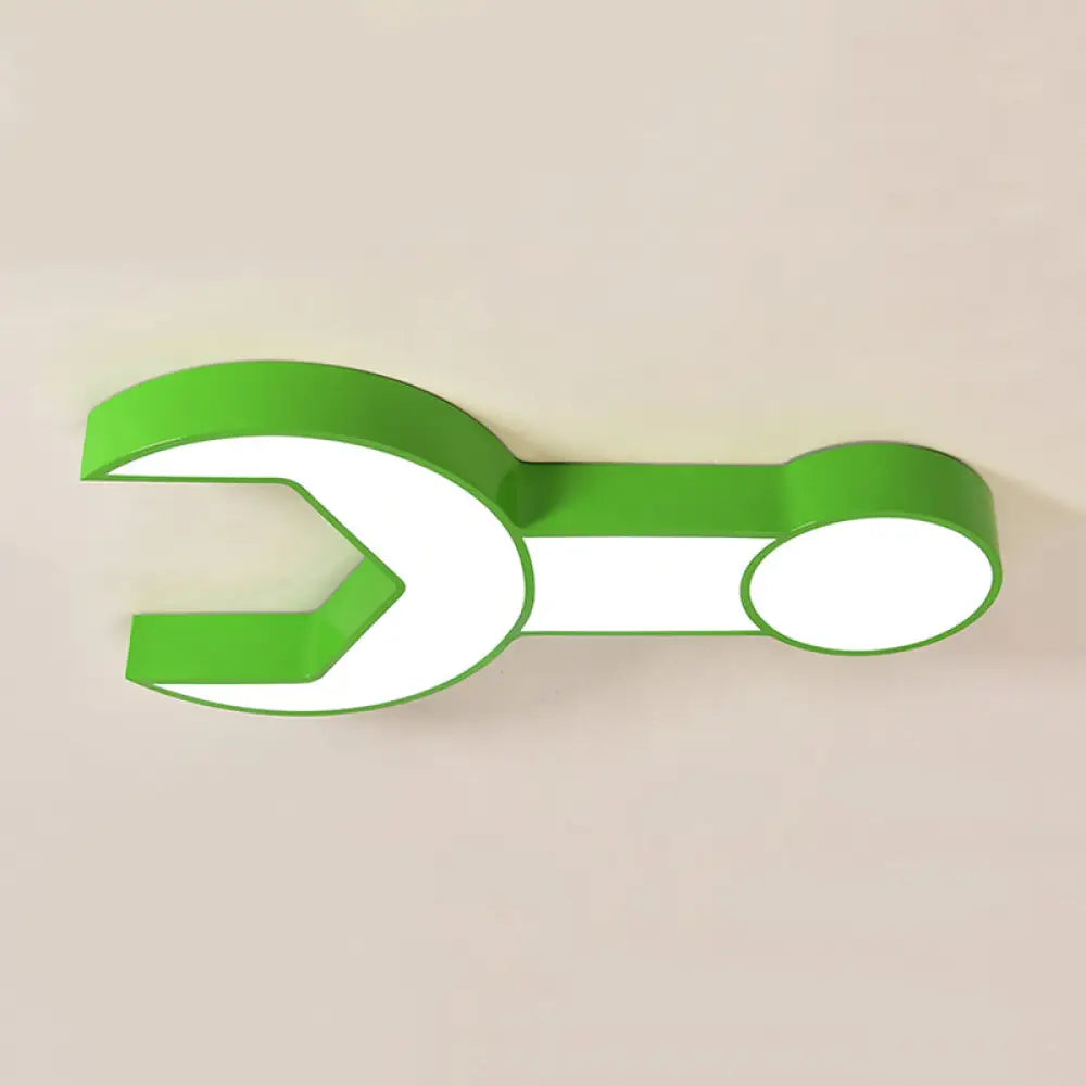 DecorBites™ DecorBites™ Wrench Shape Ceiling Mount Light: Charming Acrylic Fixture for Kindergarten Bedroom