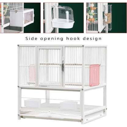 Wrought Iron Bird Cage for Conures Lovebirds - 30 Inch - United States