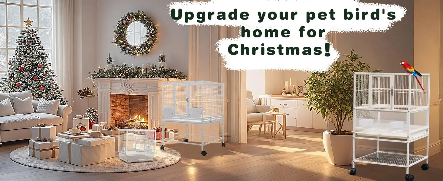 Wrought Iron Bird Cage for Conures Lovebirds - 30 Inch - United States