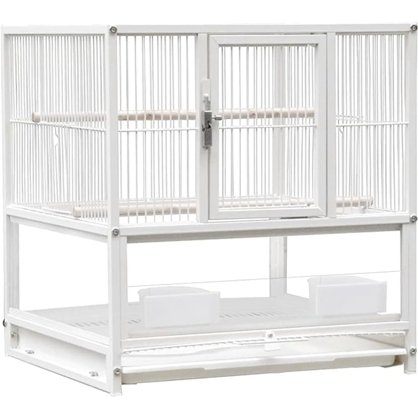 Wrought Iron Bird Cage for Conures Lovebirds - 30 Inch - United States