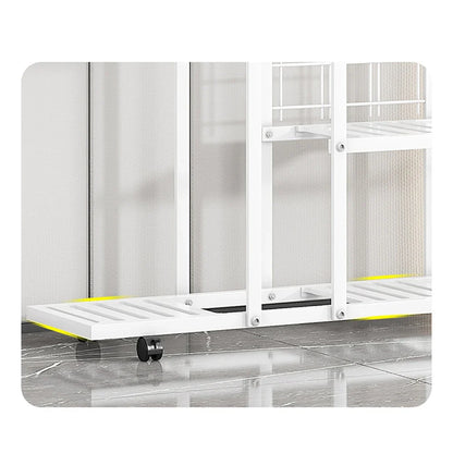 Wrought Iron Plant Stand with Wheels