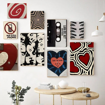 Y2K Rock Style Canvas Posters for Retro Chic - Posters