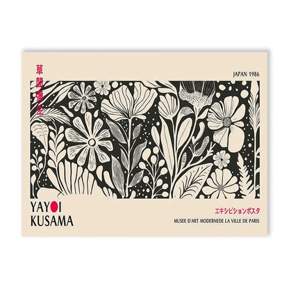 Yayoi Kusama Flower Art Poster - Large Canvas Print - 50x150cm No Frame / 11 - Posters