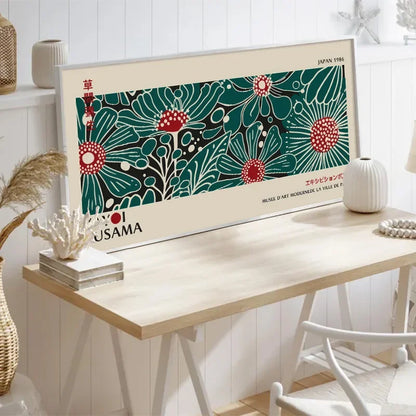 Yayoi Kusama Flower Art Poster - Large Canvas Print - Posters