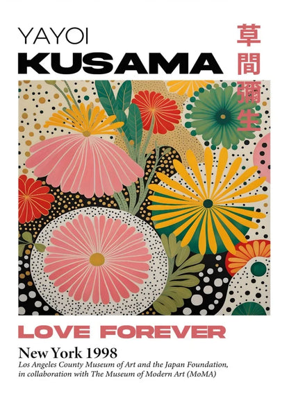 Yayoi Kusama Mountain Art Canvas Wall Decor - Posters
