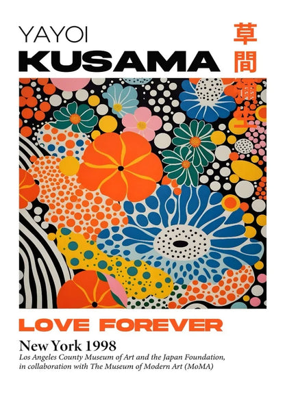 Yayoi Kusama Mountain Art Canvas Wall Decor - Posters