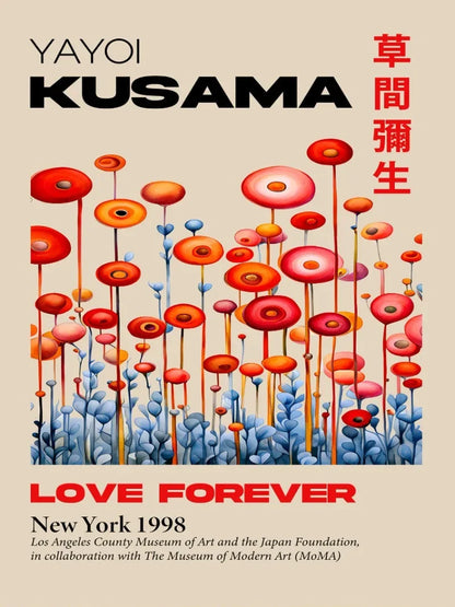 Yayoi Kusama Mountain Art Exhibition Canvas Print - Posters