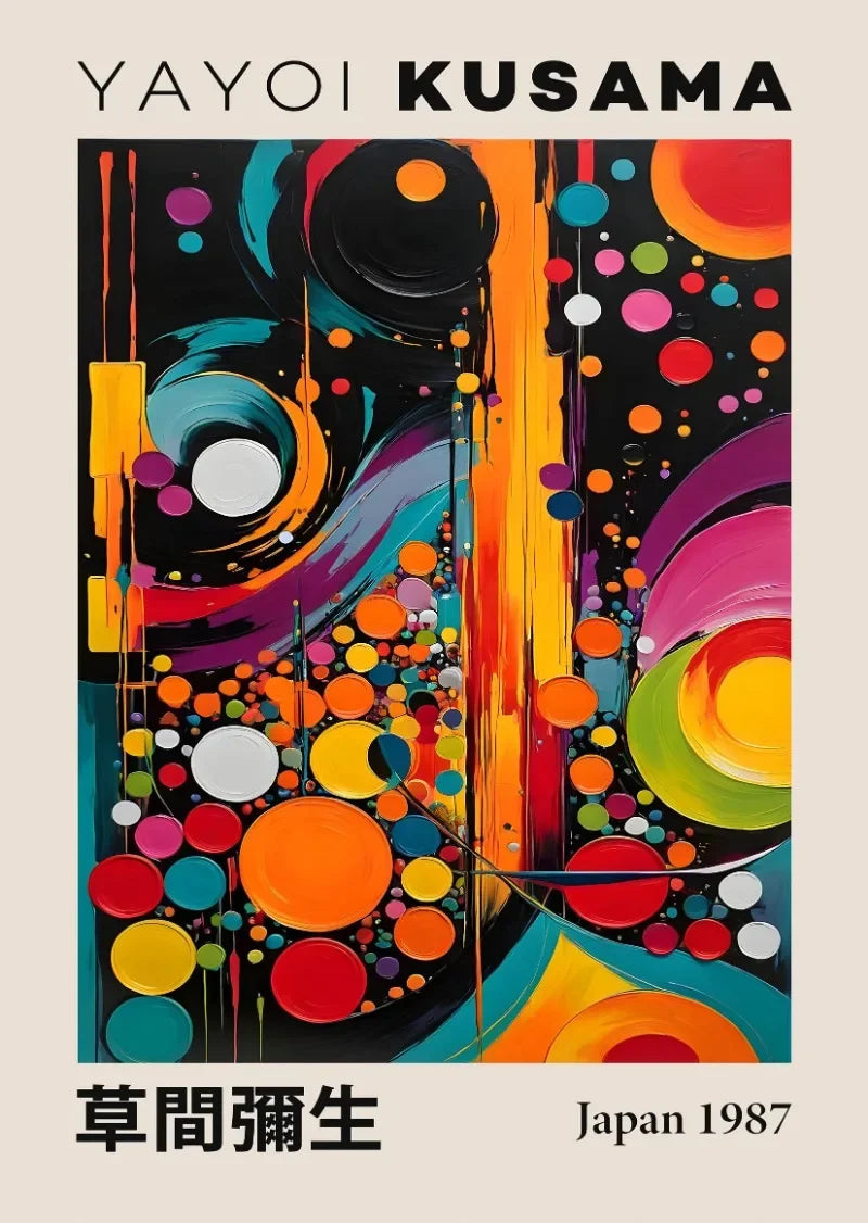 ’Yayoi Kusama Mountain Art Exhibition Poster’ - Posters