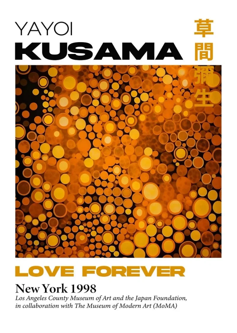 ’Yayoi Kusama Mountain Art Exhibition Poster’ - Posters