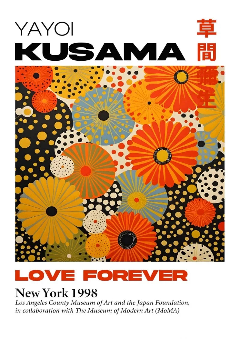 ’Yayoi Kusama Mountain Art Exhibition Poster’ - Posters